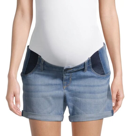 Maternity Women's Shorts with Side Panel - Picture 2 of 5